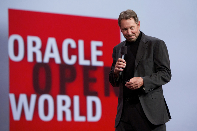 Larry Ellison, chief executive officer of Oracle Corp.   Bloomberg