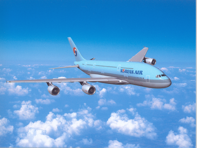 Korean Air’s A380 jumbo jet.   Korean Air