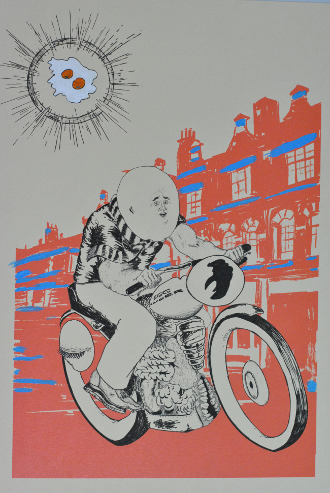 A screen print by Jess Hinshaw