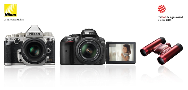 니콘의 DSLR 카메라 Df와 D5300, 쌍안경 ACULON T51 등 3개 제품이 ‘레드닷 디자인 어워드 2014 : 제품 디자인 부문(Red Dot Award:Product Design 2014)’을 수상했다.
레드닷 디자인 어워드는 2년 이내에 제품화 된 제품들의 디자인을 대상으로 혁신성, 기능성, 인간 공학, 환경, 내구성 등 9 개 항목을 심사해 시상하는 세계 3대 디자인 어워드 중 하나다.