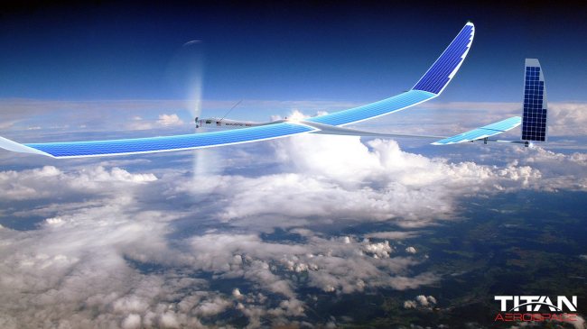 A solar-powered Titan Aerospace drone.   EPA-Yonhap
