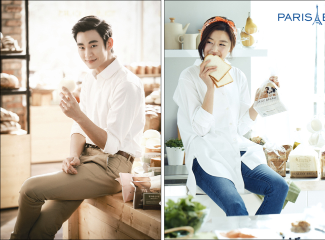 김수현(좌부터/탤런트/영화배우),전지현(왕지현/영화배우)
전지현과 김수현이 빵을 사이에 두고 대리전(戰)을 치르고 있다. 파리바게뜨와 뚜레쥬르의 모델로 각각 활동하고 있는 이들은 SBS 드라마 ‘별에서 온 그대’에서와는 정반대로 경쟁브랜드를 대표하는 적이 됐다.