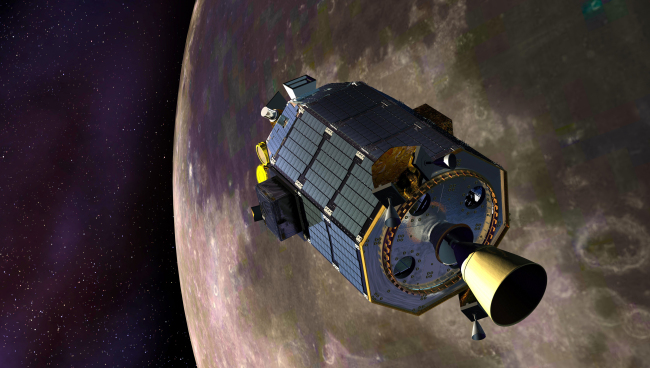 An artist’s conception of the LADEE spacecraft   AP-Yonhap