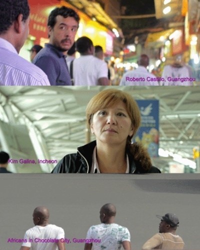 “Strangers in Open Cities,” a 3-channel video installation by Kim So-young