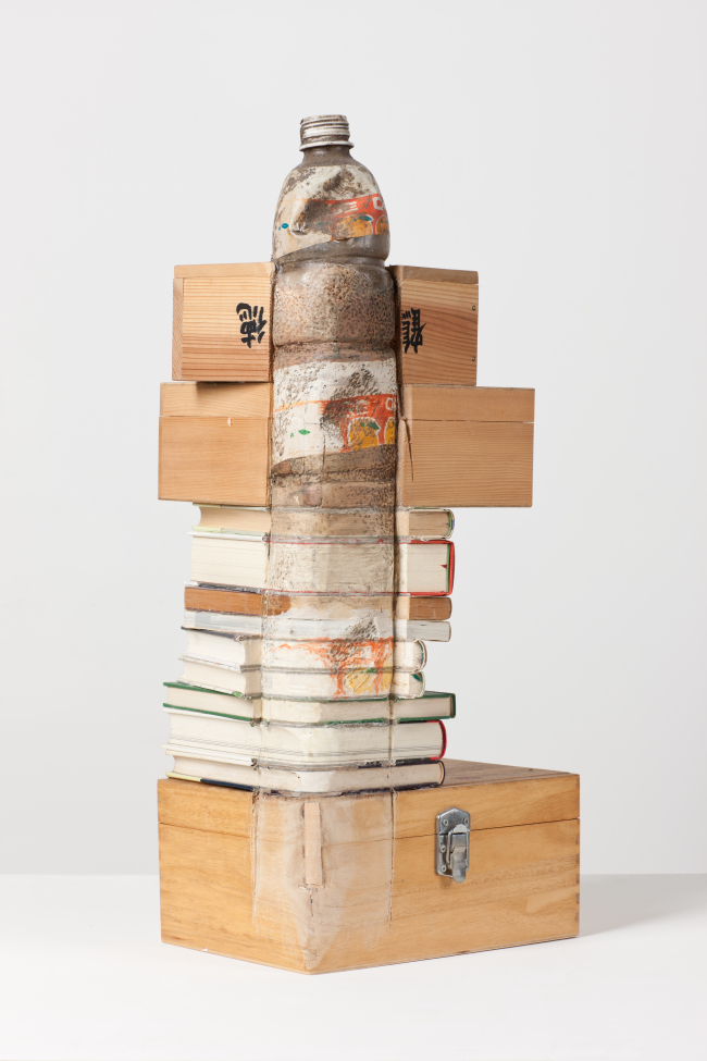 “Restoration of a PET Bottle Collected in Yuriage, Miyagi, Japan after the Great East Japan Earthquake and Tsunami.”   Arario Gallery