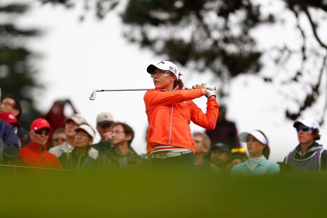 Lydia Ko tees off during the first round of the Swinging Skirts LPGA Classic on Thursday.   AFP-Yonhap