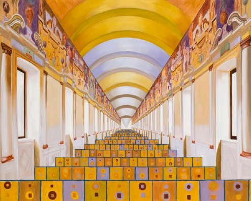 제니 조,패턴 원근법 연구 2014, 캔버스에 유채 220x180cm[사진제공=삼성미술관 리움(Leeum)]
국제무대에서 성장 가능성이 주목되는 유망작가를 발굴 지원하는 삼성미술관 리움(Leeum)의 격년제 프로젝트 ‘아트스펙트럼’이 오는 5월 1일 개막한다.