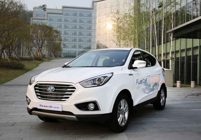 Hyundai Motor’s fuel-cell Tucson.  Hyundai Motor