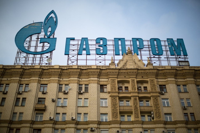 The OAO Gazprom building in Moscow.    Bloomberg