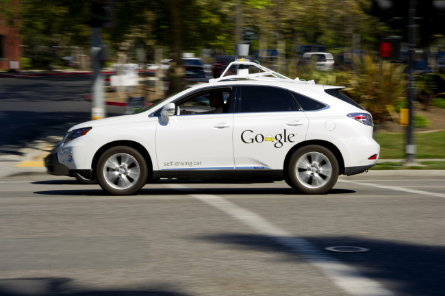 A Google Inc. self-driving car.    Bloomberg