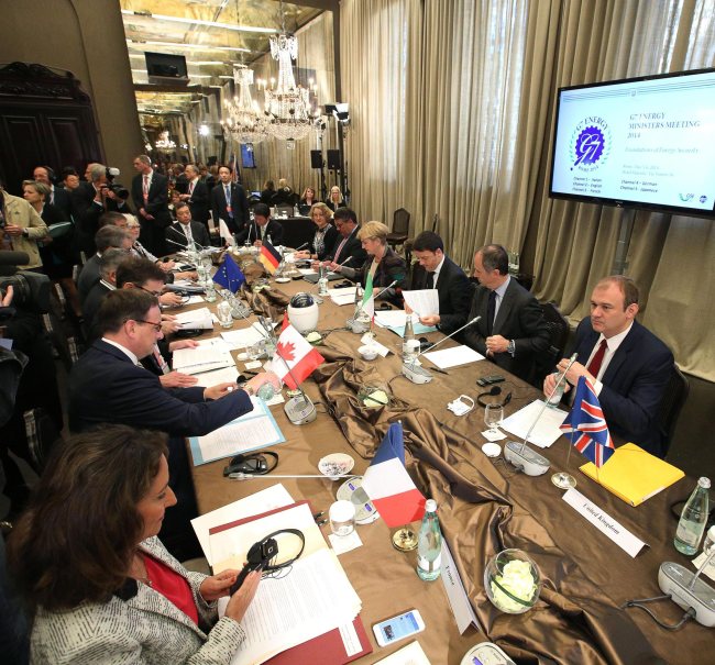 The G7 energy ministers’ meeting begins at Hotel Majestic in Rome on Tuesday.     EPA-Yonhap