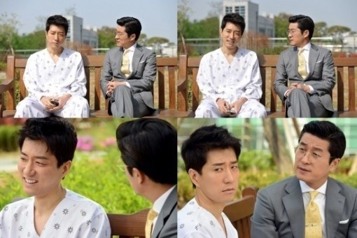 김명민(좌부터/탤런트/영화배우/엠엠엔터테인먼트),김상중(탤런트/영화배우)
냉혈한 김명민은 가고 순한 김명민이 왔다. MBC 수목미니시리즈 ‘개과천선‘이 기억을 잃은 김명민(석주)이 그가 일했던 로펌 대표 영우(김상중)을 처음 만나는 장면을 공개했다.