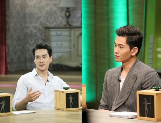 송승헌(좌부터/탤런트/영화배우/더좋은이엔티),온주완(송정식/영화배우/탤런트)
영화 ‘인간중독’의 송승헌과 온주완이 ‘마녀사냥’에 출연해 연애 스타일을 공개했다.
[사진출처=JTBC]
