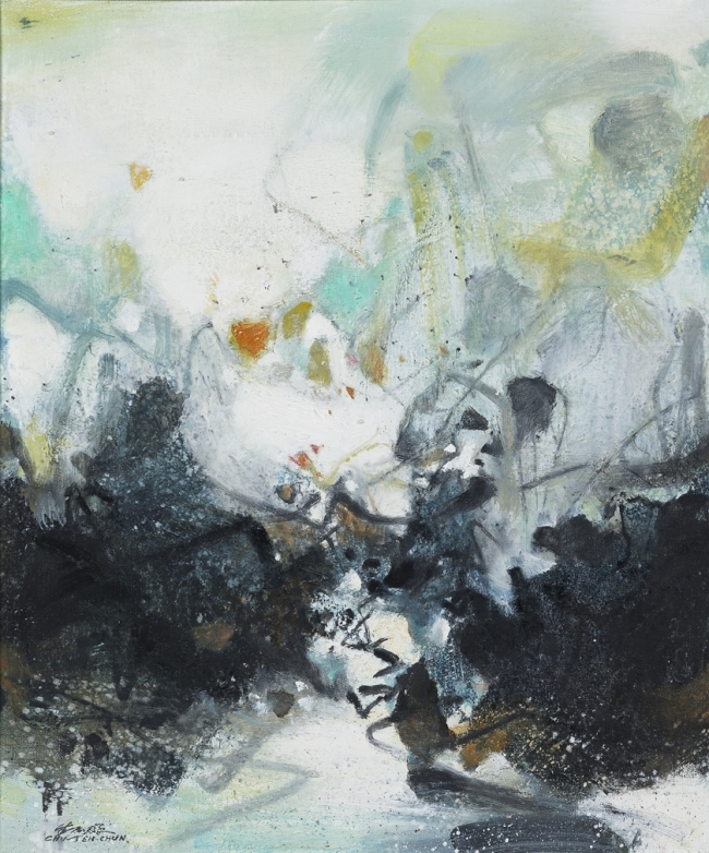 [사진설명=주 더췬, ‘Snow Scenery’, Oil on canvas, 54x45.5cm, 1985, 추정가 5억 - 7억원]