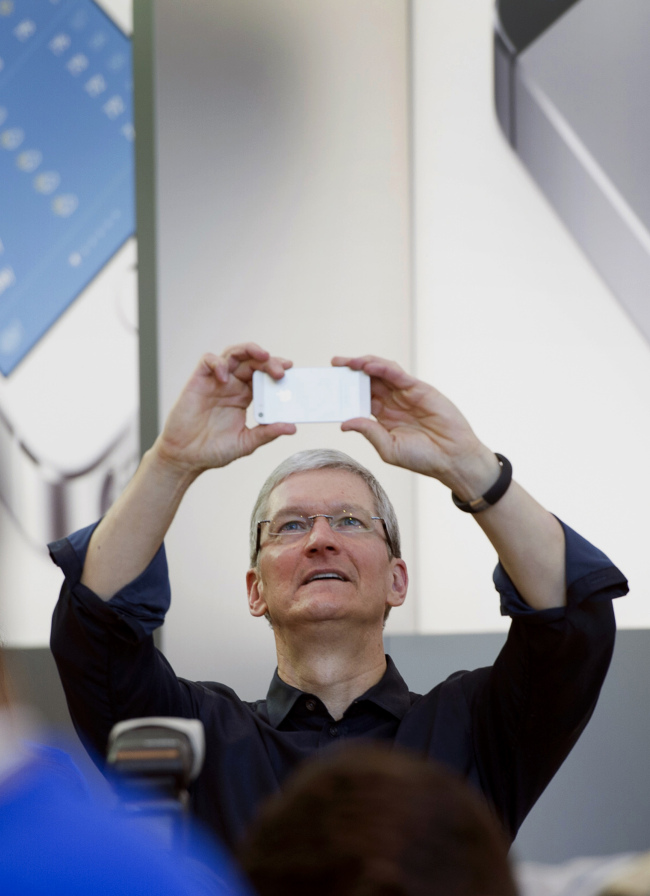 Tim Cook, chief executive officer of Apple Inc.   Bloomberg