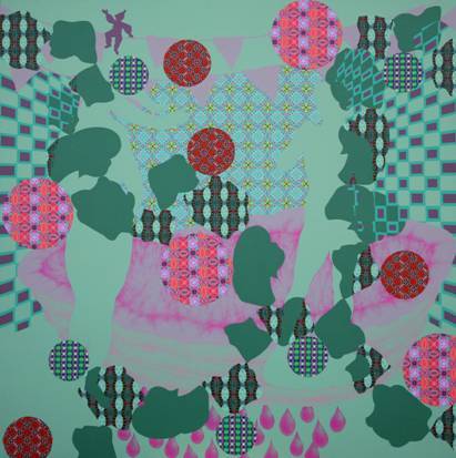변선영 F. C. M.and Value. 120X120cm, acrylic on canvas, 2014 [사진제공=유아트스페이스]