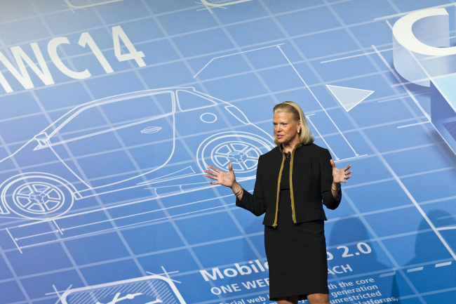 IBM CEO Ginni Rometty.  Bloomberg