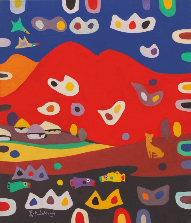 오승윤(1939-2006), 풍수, 캔버스에 유채, 53×45.5cm, 1997, 시작가 800만원 [사진제공=헤럴드아트데이]