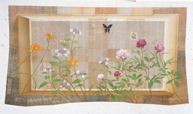 고영훈 축복, 2013, Acrylic on canvas, 93x172cm, 2013, [사진제공=가나아트]