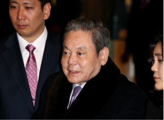 ▲이건희 회장 일반병실