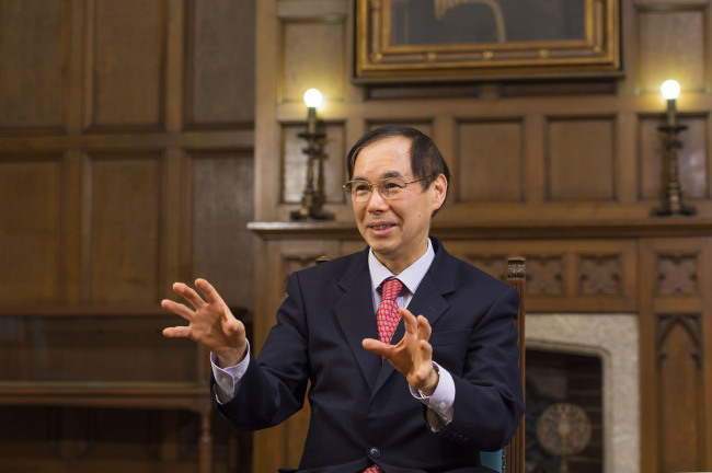 Naoyuki Yoshino, dean of the Asian Development Bank Institute and professor of economics at Keio University in Tokyo.   ADBI