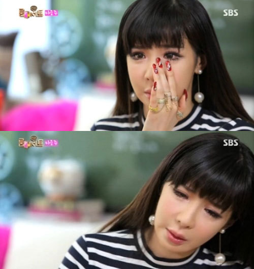 ▲박봄 눈물(사진=SBS 룸메이트 캡처)