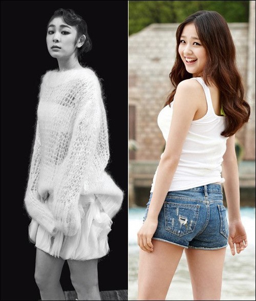 김연아(좌부터/스케이트선수/올댓스포츠),손연재(체조선수/IB월드와이드)
피겨여왕과 리듬체조 요정이 같은 날 화보를 공개해 뜨거운 관심을 끌고 있다.
