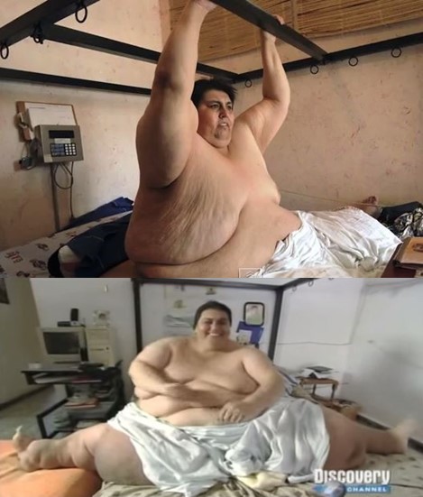 세상에서 가장 뚱뚱한 남자 만웰 우리베가 48세 젊은 나이로 사망했다고 외신이 보도했다.
만웰 우리베는 한때 세상에서 가장 뚱뚱한 남자로 알려졌으며 2006년에 558kg으로 기네스북 기록을 세운적이 있다. 그는 몸이 너무 무거워 스스로 걸을 수 없었으며 씻는 것과 먹는 것 또한 가족과 친구들의 도움으로만 가능했다.