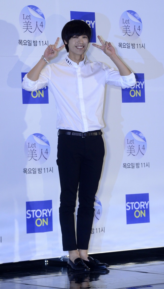 Mir of K-pop boy band MBLAQ attends the press conference for the fourth season of "Let Mi-In" in Seoul, Wednesday. (Park Hae-mook/The Korea Herald)