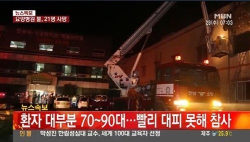 ▲ 장성요양병원 화재