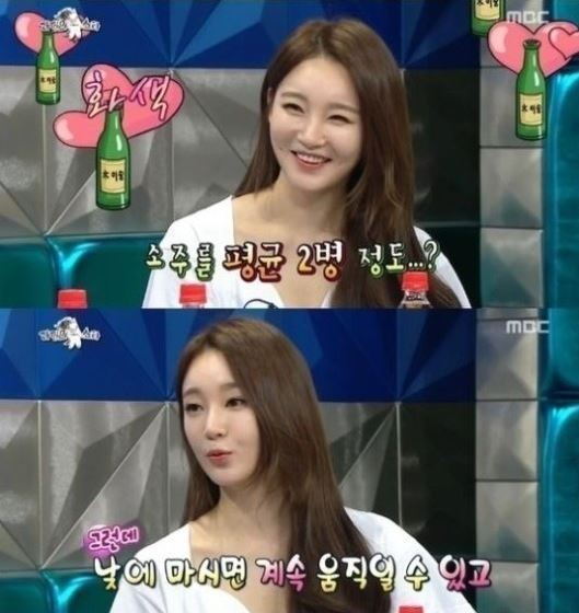 강민경(가수/탤런트/다비치)
‘라디오스타’에 출연한 다비치의 강민경이 자신의 주량과 술친구를 공개해 눈길을 끌었다.