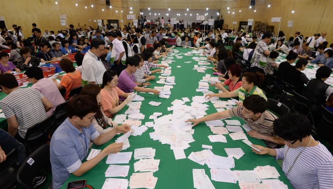 경기상고 개표스캐치
경기상고 개표스캐치