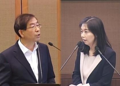 ▲ 최시중 딸 최호정, 박원순 시장