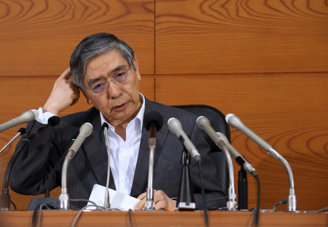 Bank of Japan Gov. Haruhiko Kuroda.    Bloomberg