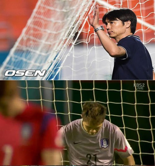 ▲한국 가나전 하이라이트 홍명보 감독 인터뷰 정성룡(사진=OSEN/KBS 방송 캡처)