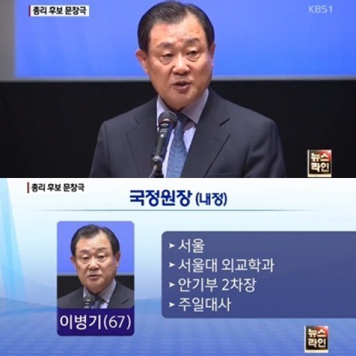 ▲ 국정원장 이병기 내정