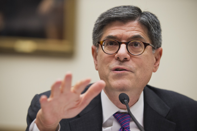 U.S. Treasury Secretary Jacob Lew.   AP-Yonhap