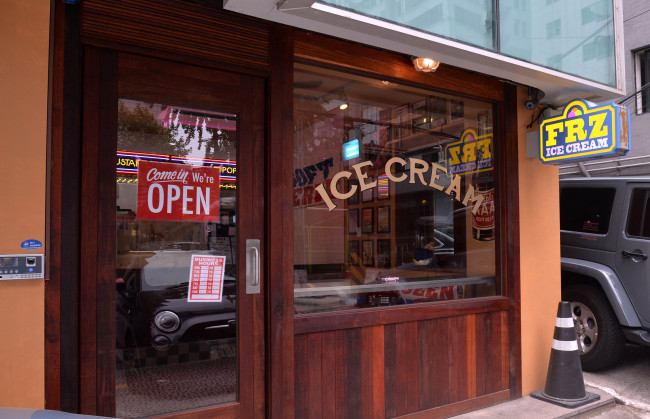 FRZ Ice Cream opened next to Brooklyn the Burger Joint in Seoul’s Samseong-dong in May.