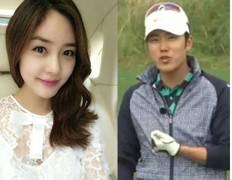 ▲성유리 안성현 열애(사진=성유리SNS/SBS 골프 아카데미)