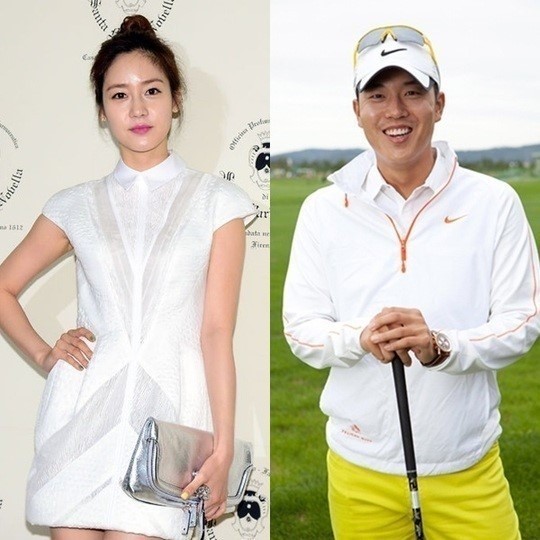 성유리(좌부터/탤런트/가수/핑클),안성현(골프코치/골퍼)
배우 성유리(33)가 골프선수 안성현(33)과 6개월째 열애 중이라는 소식이 전해졌다.　
　