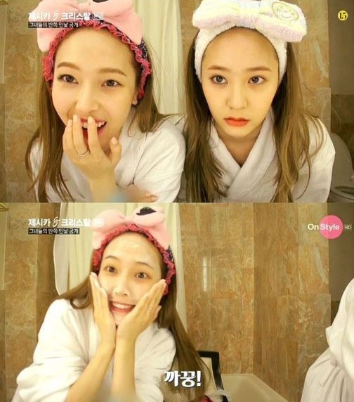 ▲ 제시카 크리스탈 민낯 공개 제시카 크리스탈 민낯 공개 / 온스타일