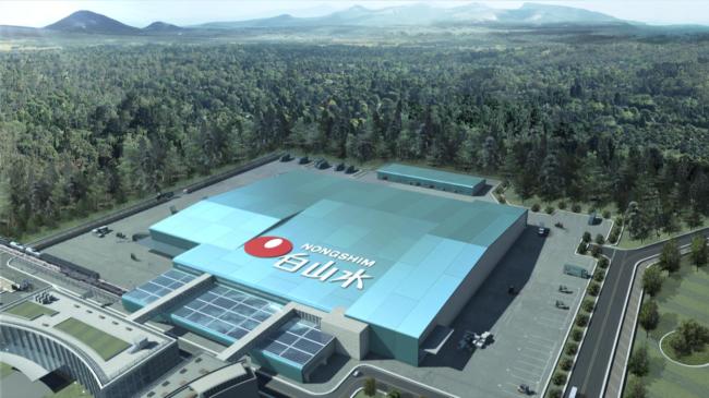 A rendering of Nongshim’s Baeksansu plant.   Nongshim