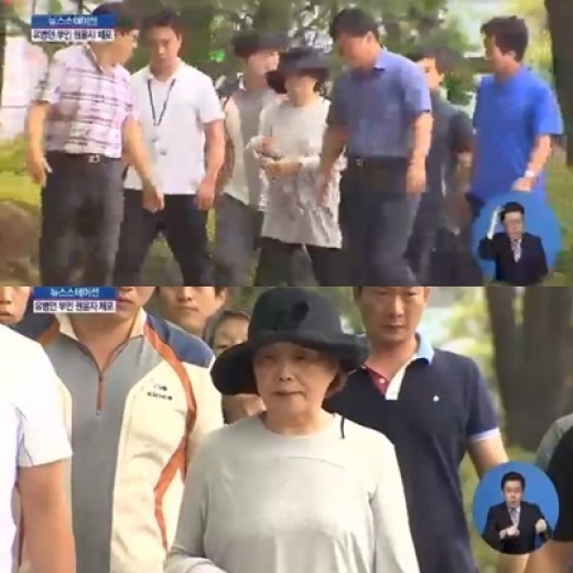 ▲ 유병언 부인 권윤자 체포(사진=채널A 화면 캡처)