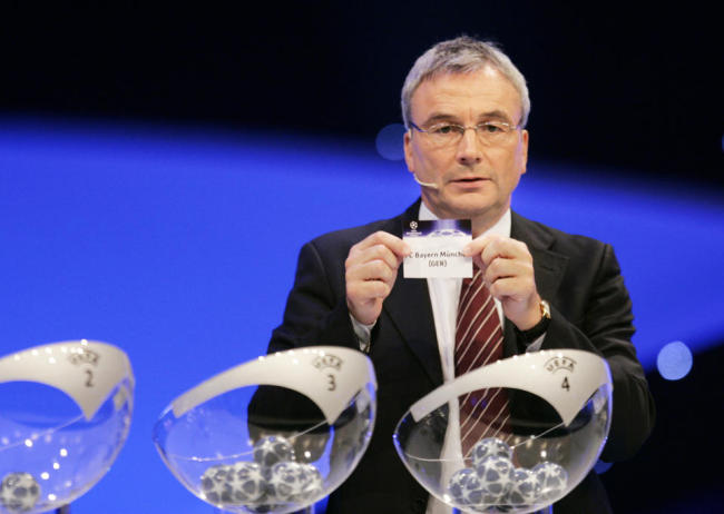 Former UEFA secretary-general David Taylor.   AFP