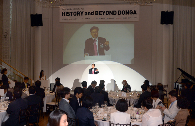 2014년 6월 25일 헤럴드동아TV가 개국15주년 맞아 중구 필동 라비두스에서 각계 인사들이 참석한 가운데 기념식을 가졌다.
. 박현구 기자phko@heraldm.com 2014.06.25