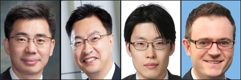 (왼쪽부터) 식음료 KDB대우증권 백운목 / IT KTB투자증권 박상현 / 의료 우리투자증권 이승호 / 외국계 CLSA코리아 숀 코크란