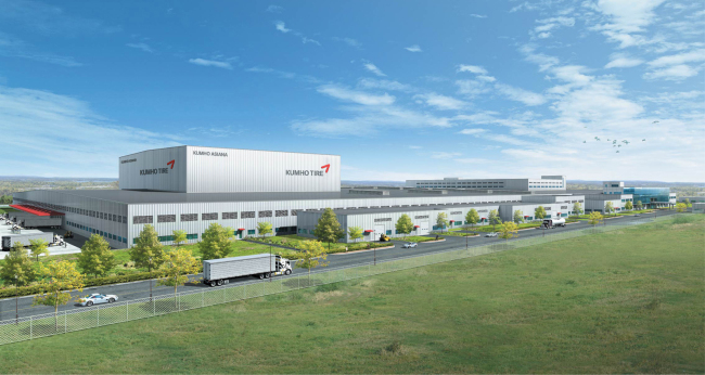 A rendering of Kumho Tire’s planned factory in Macon, Georgia   Kumho Tire
