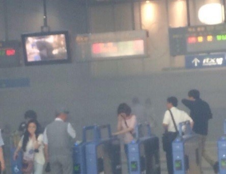 사진은 SNS에 올라온 청량리역 화재.