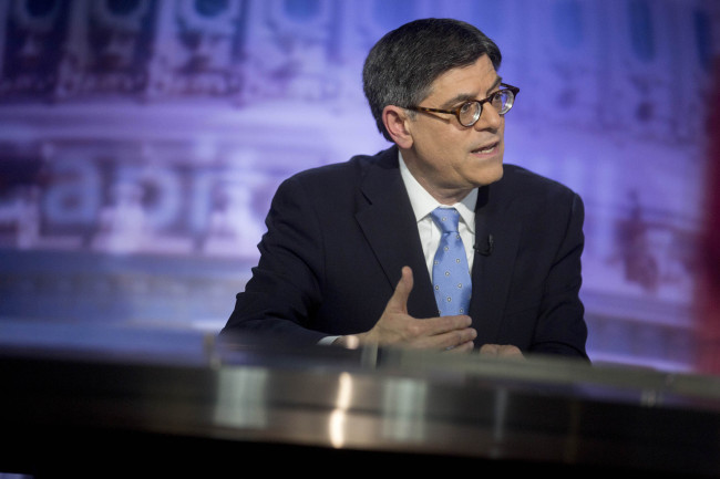 U.S. Treasury Secretary Jacob Lew.  Bloomberg