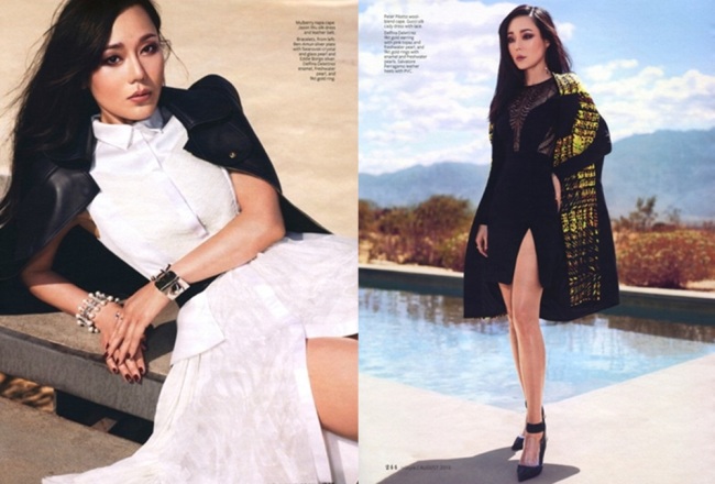 Actress Kim Yun-jin appears on the U.S. edition of fashion magazine "InStyle." (InStyle)
